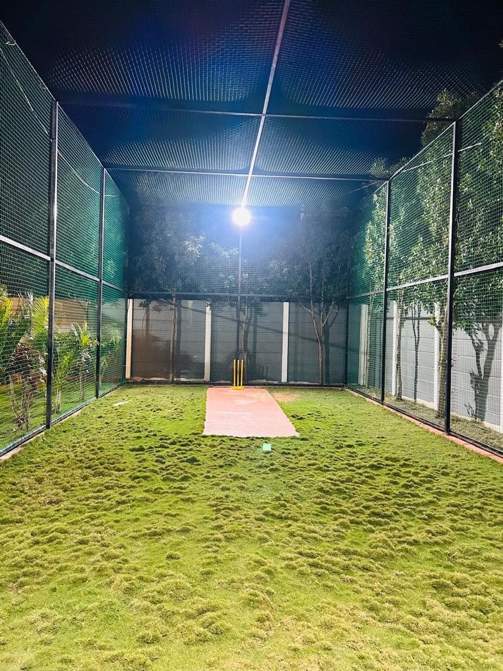Box cricket area at Liven Horizon Villa, Tolkatta, Moinabad