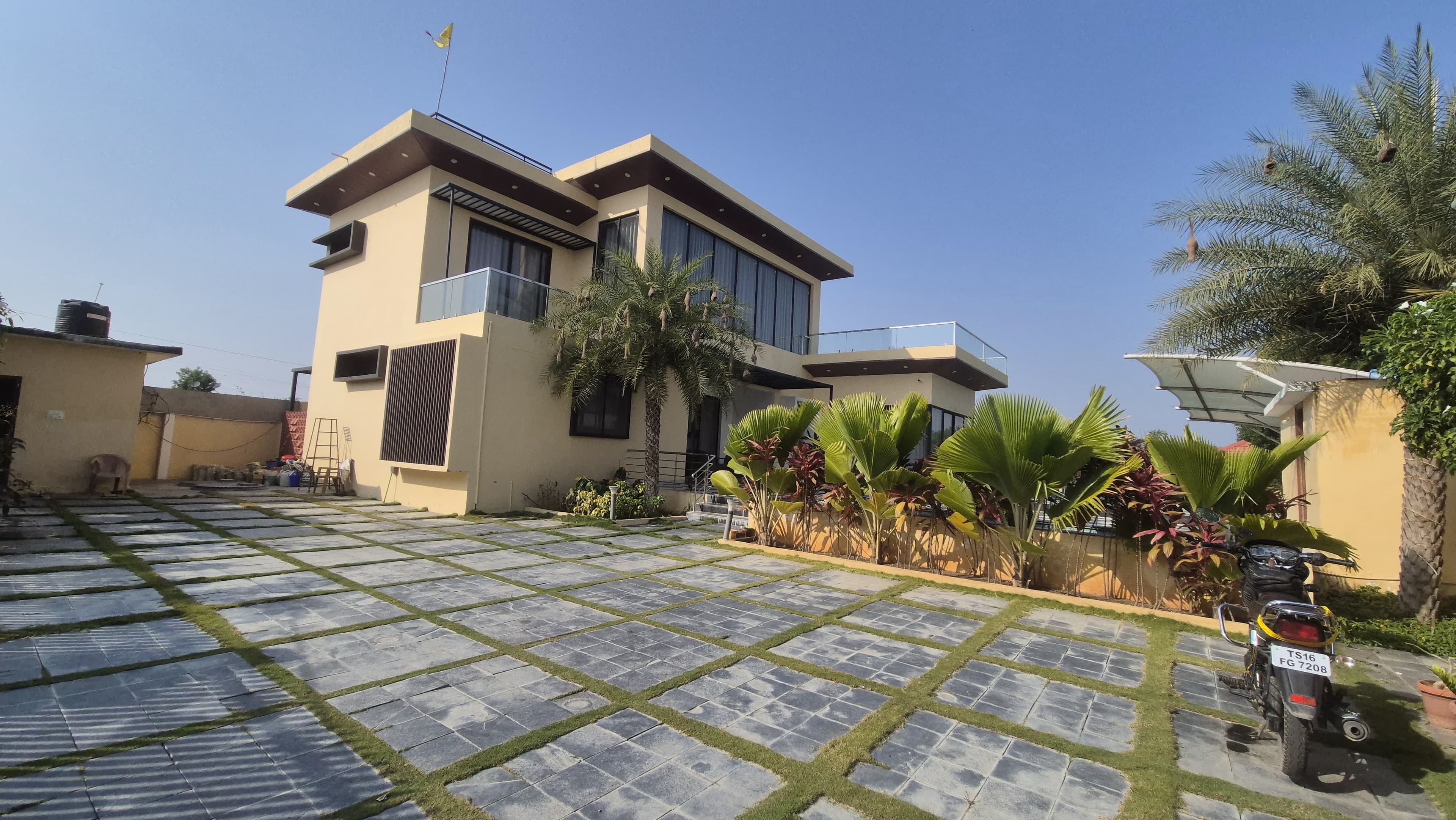The farmhouse at Charan's Villa, Moinabad