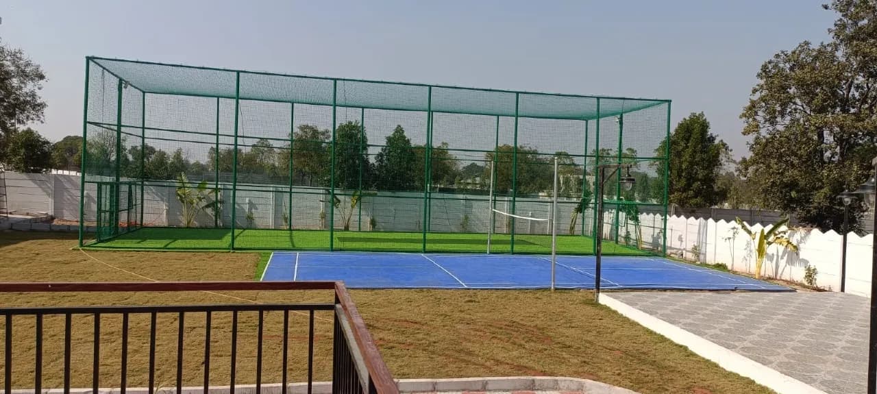 Box cricket area at Aura villa with Box Cricket, Tolkatta, Moinabad