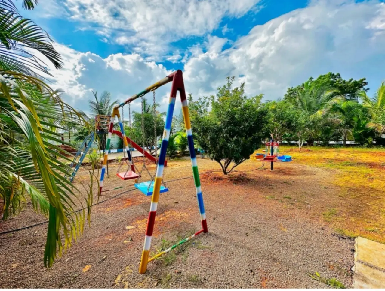 Play area at NS Luxe Retreat, Yethbarpally, Moinabad